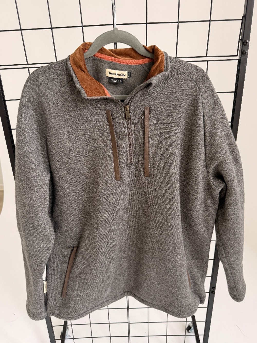 Tom Beckbe Fleece Quarter-zip pullover
